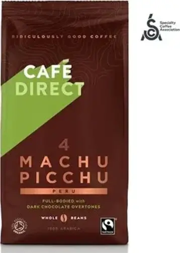 Cafédirect Machu Picchu, zrnková káva, 227 g