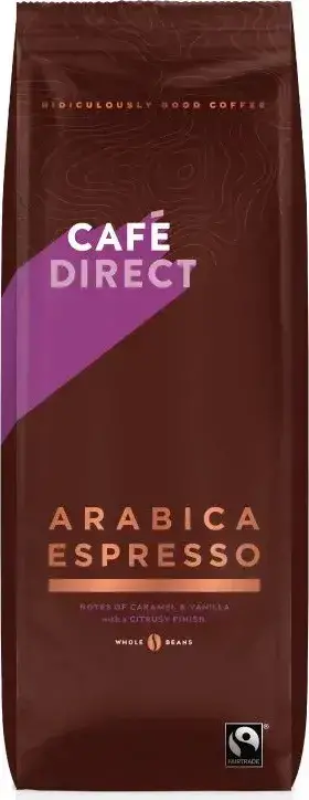 Cafédirect Arabica Espresso, zrnková káva, 1 kg