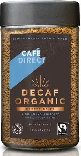 Cafédirect Decaf Organic, instantní káva bez kofeinu, 100 g