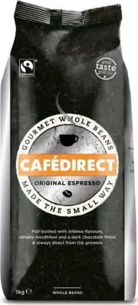 Cafédirect Original Espresso, zrnková káva, 1 kg