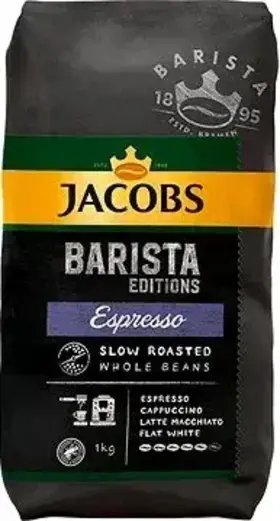Jacobs Barista Editions Espresso, zrnková káva, 1 kg