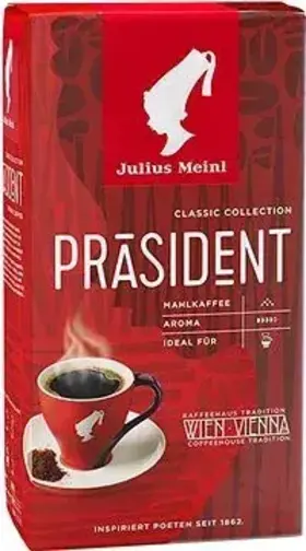 Julius Meinl Prasident Mahlkaffee, mletá káva, 250 g