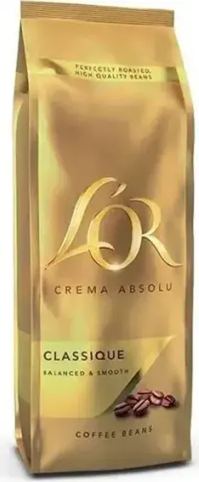 L'Or Crema Absolu Classique, zrnková káva, 500 g