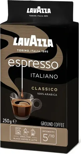 Lavazza Caffe Espresso, mletá káva, 250 g