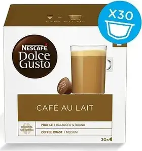 Kapsle Nescafé Dolce Gusto CAFÉ AU LAIT 30 ks
