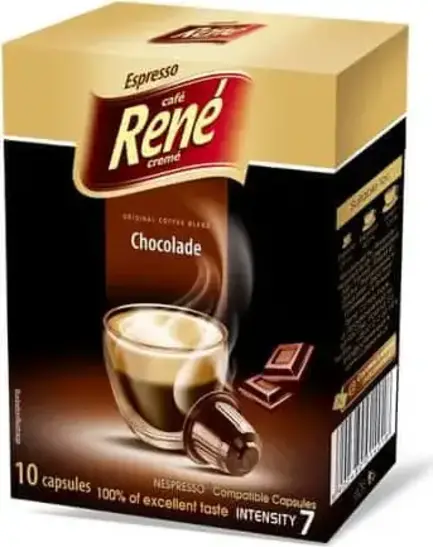 René ESPRESSO CHOCOLADE, kapsle pro Nespresso 10 ks