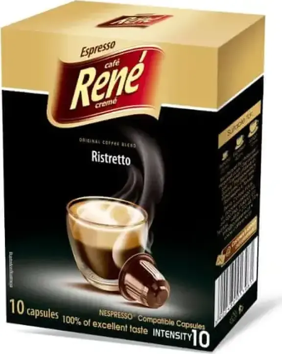 René RISTRETTO, kapsle pro Nespresso 10 ks