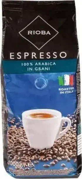 Rioba Espresso Platinum, zrnková káva, 1 kg