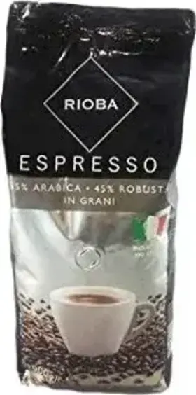 Rioba Espresso Silver, zrnková káva, 1 kg