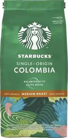 Starbucks Medium Colombia Roast, zrnková káva, 200 g