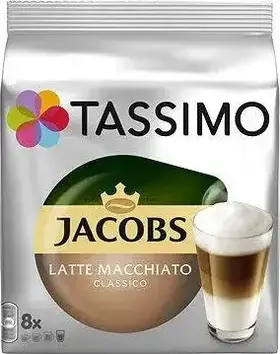 Kapsle Tassimo Jacobs LATTE MACCHIATO 8 + 8 ks