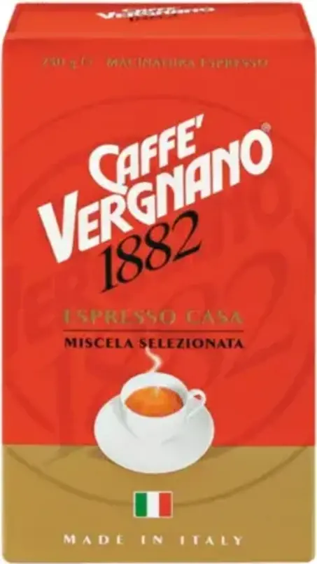Vergnano Espresso Casa, mletá káva, 4 x 250 g